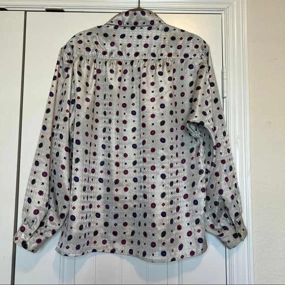 Alfred Dunner vintage button up blouse, sz 14 - Picture 4 of 8